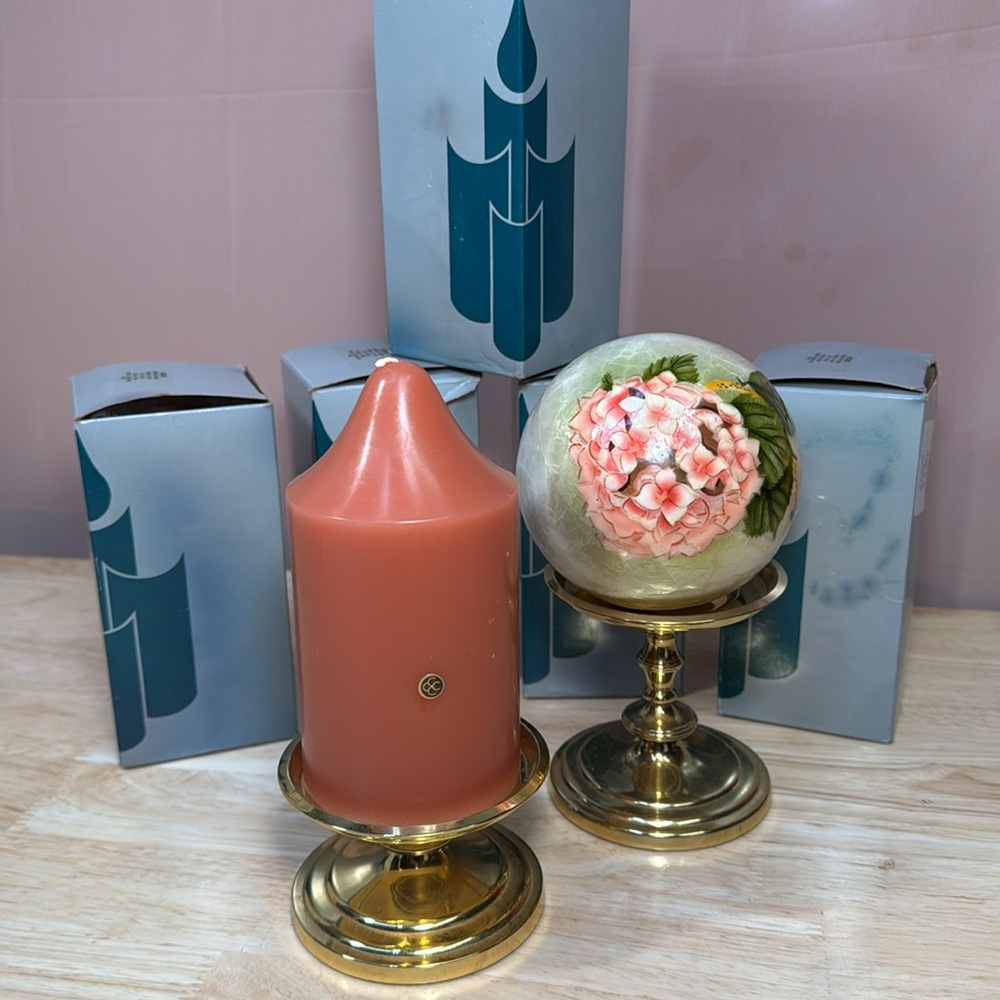 PartyLite Cinnamon 3” x 5” Scented Pillar Candle Fragrant & New in Box